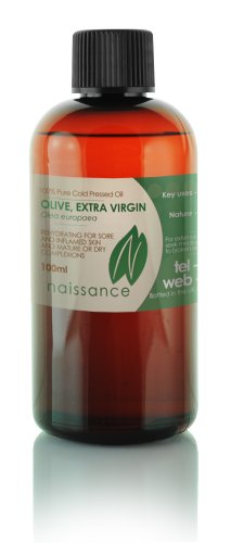 100ml Organic Olive Extra Virgin Oil - 100% Pure Cold Pressed Carrier Oil