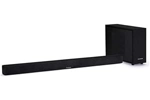 Thomson SB250BT Soundbar – 200W Całkowitej Mocy Muzycznej – System 2.1 z Bluetooth – Przewodowy Subwoofer – Odtwarzanie MP3 z USB i SD – Wejścia AUX i RCA – Pilot Zdalnego Sterowania