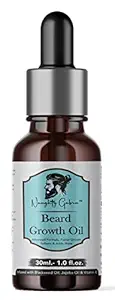 Naughty Gabru Beard Growth Oil 30 ml For Faster Beard Growth And Shining Beard,Beard Oil For Patchy & Uneven Beard,No Harmful Chemicals,Non-Sticky