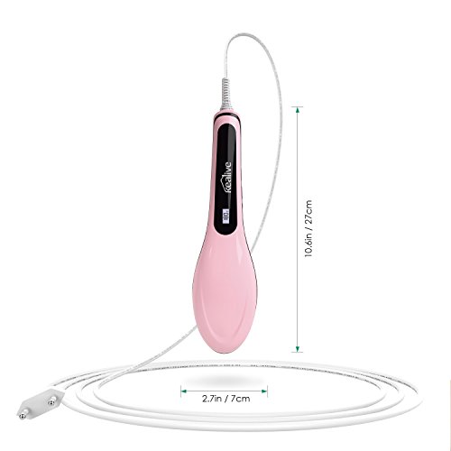 Kealive Glätteisen Bürste elektrische Haarbürste Temperatursteuerung mit LCD Anion Haarpflege , Antistatische , Keramik Heizung , Verbrennungsschutz, keine Haarschäden Straight Hair Comb ( Pink ) - 7