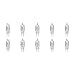 Produktbild 12 vmonster Illumi Projektionen 10 Stück Clear Lens G5.3 240 Volt Halogen Leuchtmittel RHX JCD Lampe 240 V Typ T3 T4 G5.3, g5.3 75.00 W 120.00 voltsV
