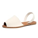  Sandalen Damen Sommer Sandaletten Flachen Frauen Knöchelriemchen Espadrille Plateau Flip Flop Sommersandalen Bequeme Elegante Schuhe Schwarz Weiß Rosa Gr.34-44 WH40