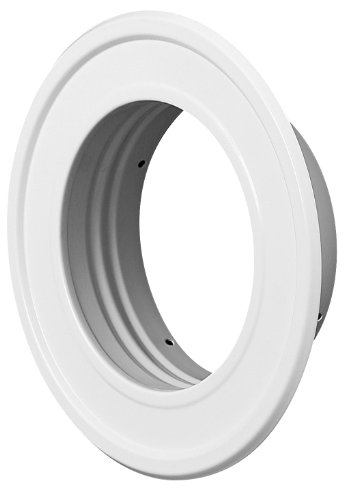 Wandrosette Wandflansch Rosette Ø 125 mm 12,5 cm RM weiß Flansch Alu-Flex-Rohr Thermoflex Flexrohr Aluflex Metallflansch Hitzebeständig