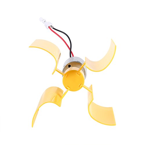 Miniature Wind Turbine Model DIY Kits Micro Generator DC Motor + Blade + LED + Holder DC 0.1V-18V