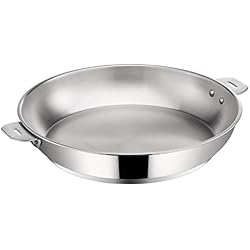 LAGOSTINA SALVASPAZIO 012135040528 Poêle 28 cm Inox Tous feux dont induction (anses et poignés vendues séparemment)