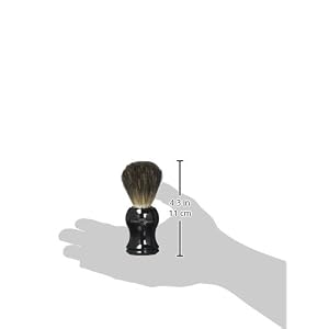 Edwin Jagger Black Pure Badger Shaving Brush (Medium) - Image 3