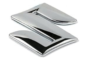 GTFRFD 3D Emblema metálico Cromo Apto para Suzuki Swift SX4 Jimny Ignis Grand Vitara S-Cross Kizashi Lado carrocería Etiqueta Pegatinas Trasero Portón Letras Adhesivo Logo Insignia