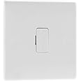 BG Electrical Unswitched Fused Spur Connection Unit, Double Pole, Round Edge, Nexus 800 Series, White Moulded, 13A, 854
