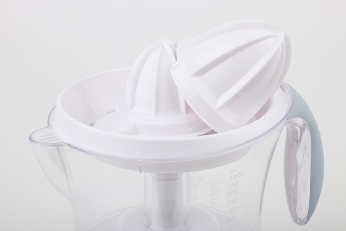 Korona – Zitruspresse 27010 I 40 W I 1 Liter I 2 Presskegel I Weiß-Grau - 4