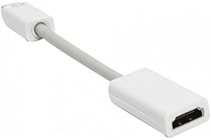 KEPLE Mini DVI vers HDMI Standard Adaptateur Vidéo Câble Cordon Convertisseur Video Compatible avec Apple MacBook, iMac, Mac Mini, PowerBook G4 vers Projecteur, Vidéoprojecteur ou PC Moniteur TV HDTV 1920p