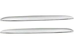 DAZZLEEX Moldura cromada para capó delantero para BMW Serie 3 E90 E91, juego de dos embellecedores