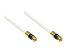 Produktbild Good Connections SAT TV Antennenkabel - F-Stecker an F-Stecker, vergoldet - 5-fach geschirmt, Schirmmaß > 100dB - weiß, 5 m