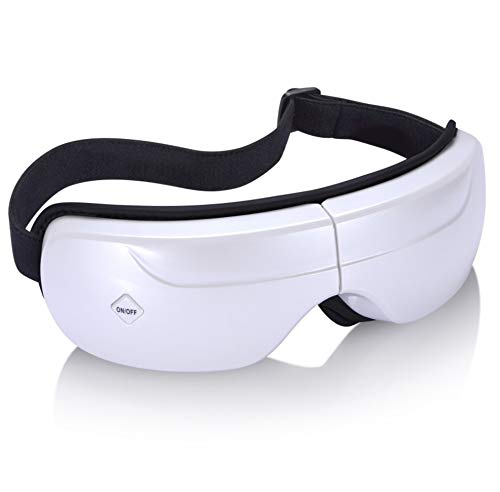 Preisvergleich Produktbild Augenmassagegerät Wiederaufladbare Schläfenmassagegerät zur Linderung von Augenringe Kopfschmerzen Trockene Augen, Muice Heat Air Compress zur Augenentspannung Verbessern Sie den Schlaf