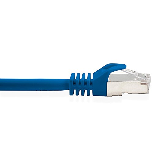 15M – CAT.7 Ethernet Gigabit Lan Netzwerkkabel (RJ45) | 10/100 / 1000Mbit / s – Für das Streaming | SUHD Tv | IPTV | Desktop-PC | Servers | Laptops | Netzwerkdrucker – Halogen frei / 10 Gbs / Qualität | kompatibel zu CAT.5 / CAT.5e / CAT.6 | Switch/Router/Modem/Patchpannel/Access Point/Patchfelder | - 5
