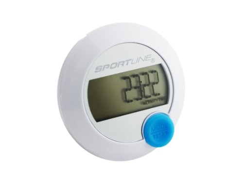 Sportline 345 DS Pedometer With Single Button Operation To Track Steps, Distance And Calories Burned