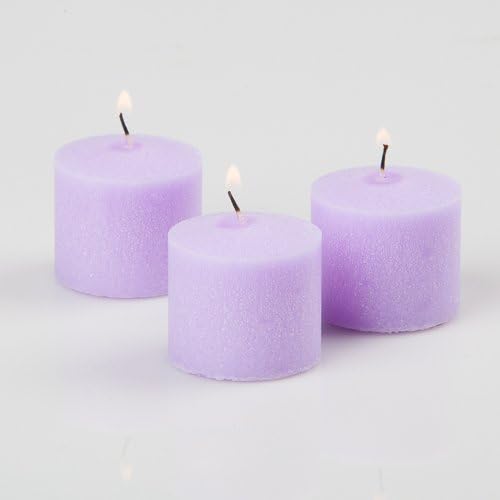 Set of 72 Votive Candles 10 Hours, Lavender Scent