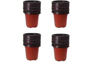 Gokelomg 200 StüCk Plants de Fleurs En Plastique Pépinière Fournitures Plantation Pot / Tuons Graines Gardées TuPettes Plantation