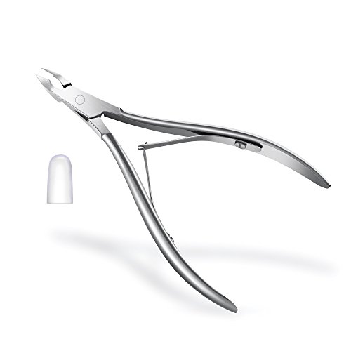 Chooling Cuticle Nipper (with Double Springs) for Cuticles, Dead Skins and Hangnails, 6.3 mm Jaw Cuticle Cutter and Remover - Ideal Size Jaw Cuticle Clipper to Cut Any part of Dead Skin