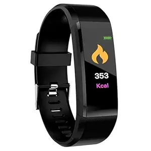 Latest Squaircle ID115 Unisex Bluetooth Smart Fitness Band Watch | Waterproof | Heart Rate Sensor | Calorie Counter | Blood Pressure| Daily Activity Tracker | Multicolour (1 Year Warranty)