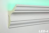 LED-Profil LED-4, Maße 2000 x 80 x 48 mm, Dichte ca. 220 kg/m³