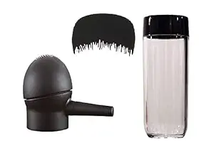 INAAYA Hair Fiber Spray Applicator Pump Nozzle With Empty Bottle For Men And Women (Black)