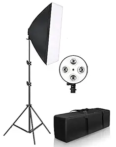 HIFFIN Trilux Mark I Single Kit/YouTube Lighting/Fluorescent Light for Still & Video (WOB)