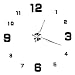 Produktbild NUOLUX DIY-Spiegel Oberfläche Uhr moderne 3D rahmenlose große Wand Uhr Neuheit Haus Dekorationen (schwarz)
