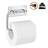 【Material de alta calidad】☛☛ Hecho de acero inoxidable 304 cepillado, porta Rollos de Papel Higiénico( resistente a la corrosión, la oxidación y el óxido), Asegurar la moda y durabilidad.