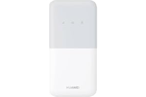 Huawei 2024 E5586 4G LTE Cat4 195Mbps WiFi N300Mbps Router with SIM Portable Rechargeable Battery Easy Setup Connect 16 Devices Regular Security Updates