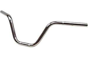 STREETPARTS24 Chrom Lenker 620 x 200mm passend für Yamaha DT, Peugeot 103 SP SPX, MBK Motobecane 51, Puch Maxi Monza, Hercules MK K, Kreidler Florett Flory, Honda, Zündapp, Simson S50 S51 S53 S70 S83 Mofa Moped