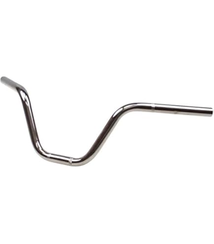 High Chrome Handlebar For Mofa/Moped - Fits Hercules Prima 5 Series, 590mm Wide, 300mm High