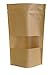 Produktbild rightpak Papier Fenster Stand Up Beutel mit wiederverschließbaren Reißverschluss und Reißfestigkeit Notch für Lebensmittel Verpackung (100qty) SP4 - 16cm x 23cm + 9cm