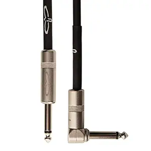 PRS Guitars Instrument Cable, Classic, Right Angle & Straight Plugs - 10ft, Black (100128:003:003:002)