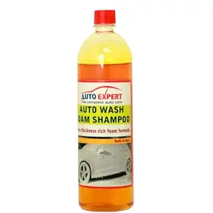 AUTO Expert Foam Wash Car Shampoo pH Neutral Formula for Safe Spot Free Cleaning Thick Heavy Foam(1:9 Ratio) Nice Fragrance (1 LTR)