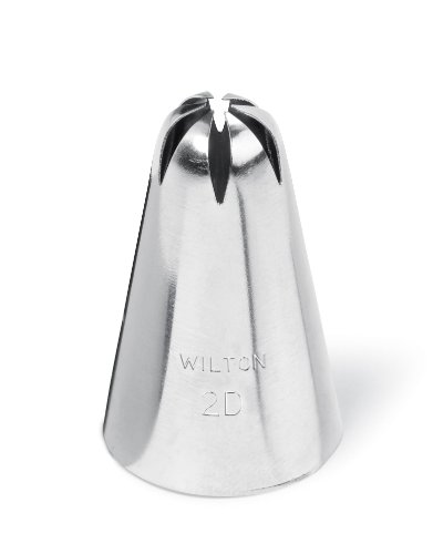 Wilton 2104-1364 Cupcake Decorating Spritztüllen, Edelstahl, silber, 12 Einheiten - 3