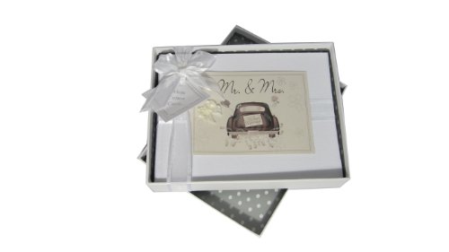 white cotton cards - Álbum de fotos para boda (tamaño pequeño), diseño con texto