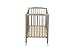 Combelle Lit d'enfant avec roulettes 60x120 Laque Gris Clair