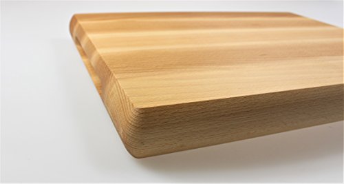 Big Buche Holz Schneidebrett Küche Schneidebrett, 40 x 30 x 4 cm | 40 x 30,5 x 4,1 cm - 8