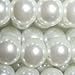 Produktbild 200 pieces 4mm Glass Pearl Beads - White - A0922 by k2-accessories Glass Pearl Beads