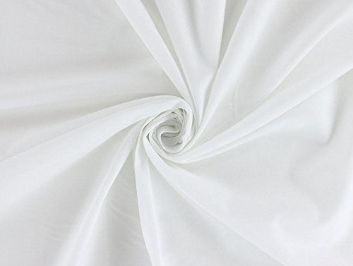 Baumwollstoff Fahnentuch weiss, Meterware