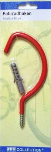 Preisvergleich Produktbild JES COLLECTION® Fahrradhaken: Fahrradhalterung aus verzinktem Stahl, kunststoffummantelt für Deckenmontage