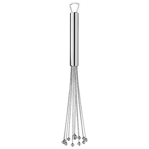 Flexible Edelstahl-Schneebesen | Edelstahl teilmattiert spülmaschinenfest | Rührblitz | 27 cm [version:x9.8] by DELIAWINTERFEL