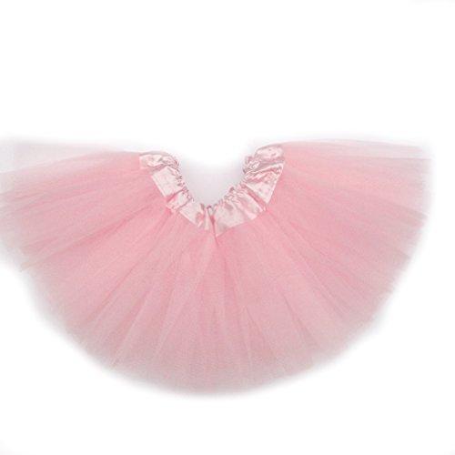 Dreamdanceworks Little Girls Baby & Toddler Tulle Tutu Skirt for 0-2 Years (Pink)
