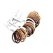 36 X Brown Endless Hair Elastics/ Bobbles - Snag Free