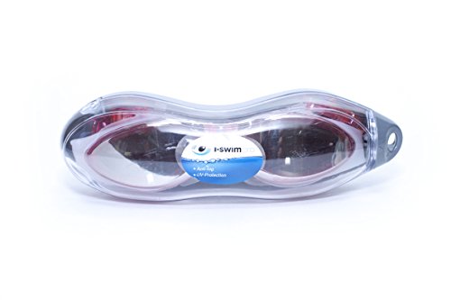 i-Swim Pro Schwimmbrillen –100% Geld zurück Garantie- Anti- Beschlag Technologie – Klare Sicht – Wasserdicht – Angenehm – Verspiegelt Mit UV Schutz – Schwimmbrille Für Die Beste Für Erwachsene Kinder – Inbegriffen *GRATIS* Premium Schutzhülle *GRATIS* Nasenklammer & *GRATIS* Ohrenstöpsel - 6