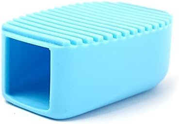 Cool Ring Small Candy Color Hand-held Thick Silicone Wash Brush Mini Plastic Washboard (Blue)