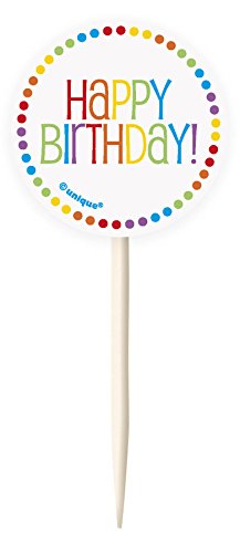 Unique Party Cupcake-Förmchen und Cupcake-Dekoration, Regenbogendesign - 3