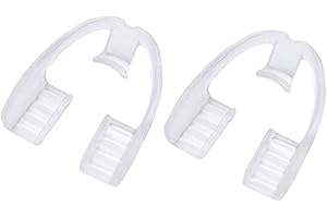 QCWWY Ochraniacze na zęby, zapobiegające szlifowaniu zębów, smukła, elegancka i wygodna, działa na górną i dolną szczękę, łagodzi ból i koryguje TMJ i bruksizm (różne kolory)