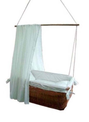 NEU Hängekorb Hängewiege Wiege Babykorb Moses + Textilset Babyhängematte OVP