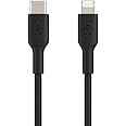 Belkin Apple Certified PVC Lightning to USB-C Charge and Sync Type C Cable, Tough and Durable, For iPhone, iPad, Air Pods, 3.